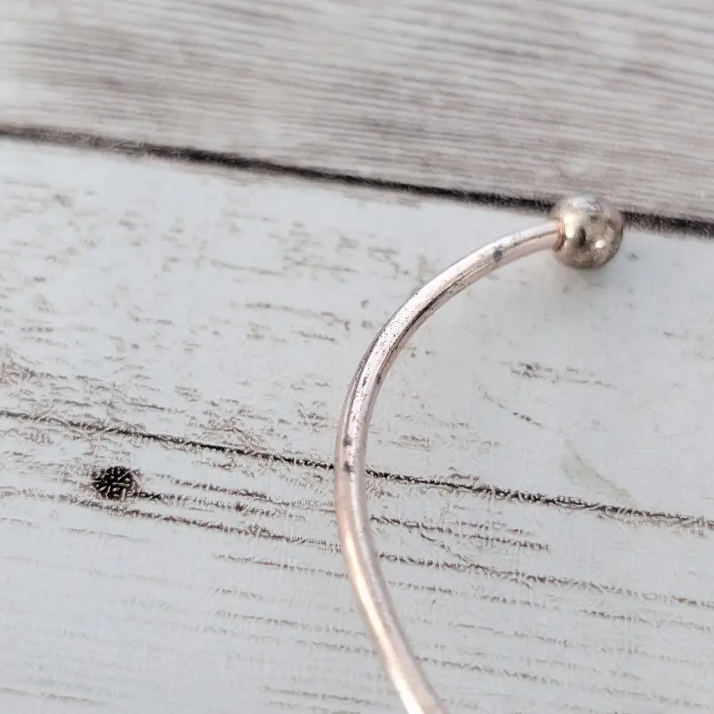 Very Light Shade of Rose Gold Tone Knot Bracelet - Condition Issues